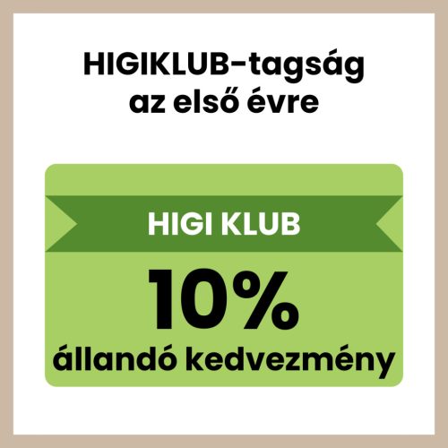 HIGIKLUB-tagság az első évre