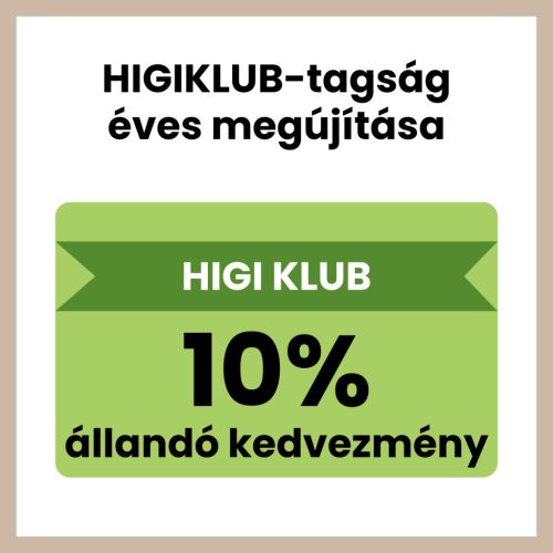 HIGIKLUB-tagság éves megújítása