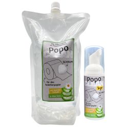 PopoClean toalettpapír-hab 1 + 1 csomag (500 ml + 50 ml)