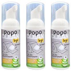 PopoClean toalettpapír-hab – OTTHON & ÚTON (3x50 ml)